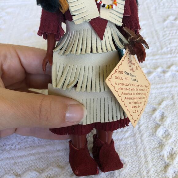 Vintage Carlson Dolls Cree Princess 7" Sleep Eyes With Baby NWT USA 1970s 80s - Picture 6 of 12